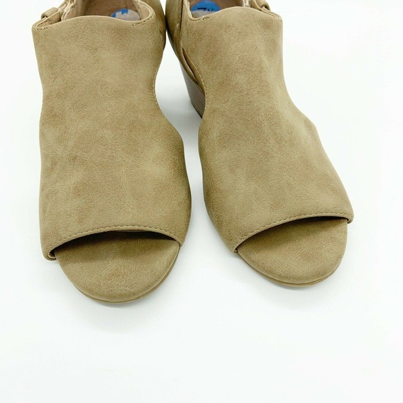 Naturalizer Daya Cutout Ankle Boots Open Toe Tan - Picture 3 of 9